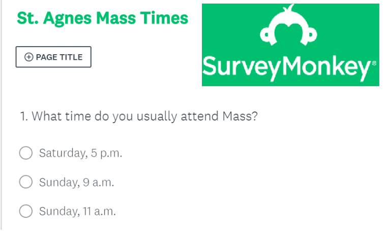 online surveys at the parish